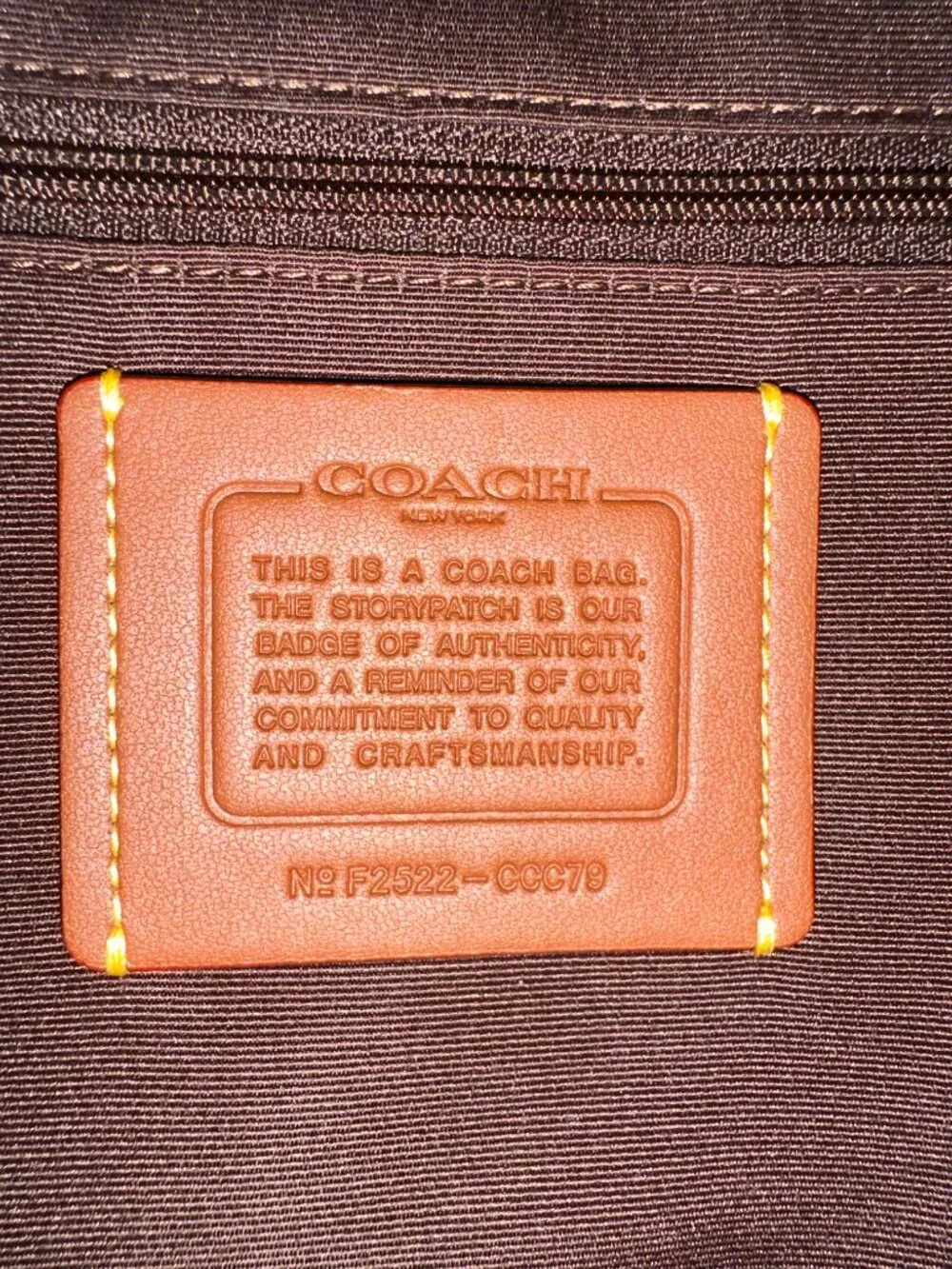 Coach Rowan Large Vintage Brown Suede Shoulder/Satchel Bag Style #F2522-CCC79 - Picture 5 of 8